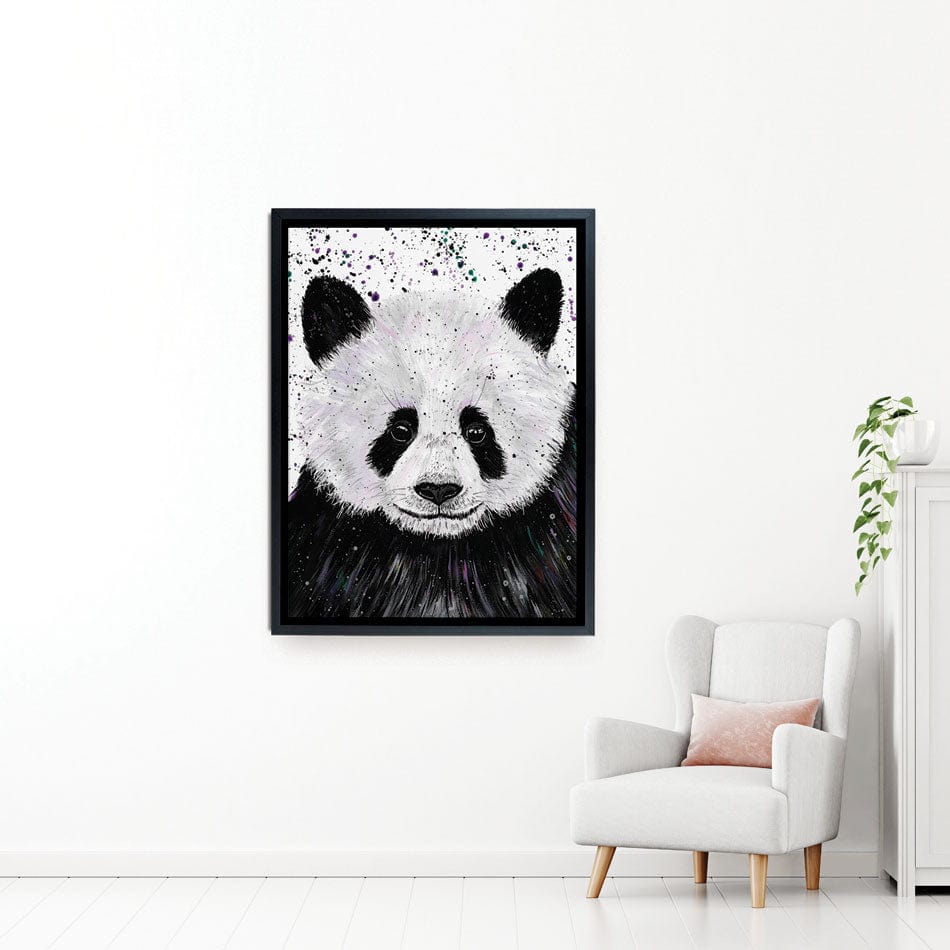 Panda Henry Canvas Print wall art product Emma LC Art