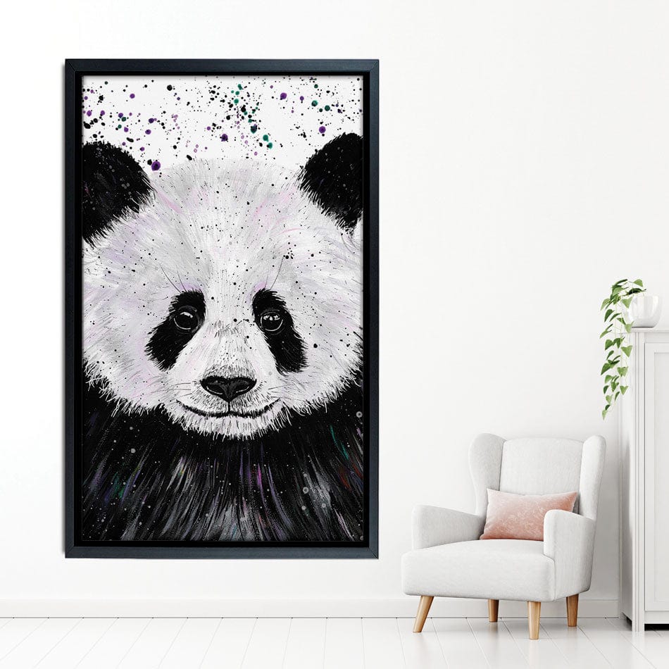 Panda Henry Canvas Print wall art product Emma LC Art