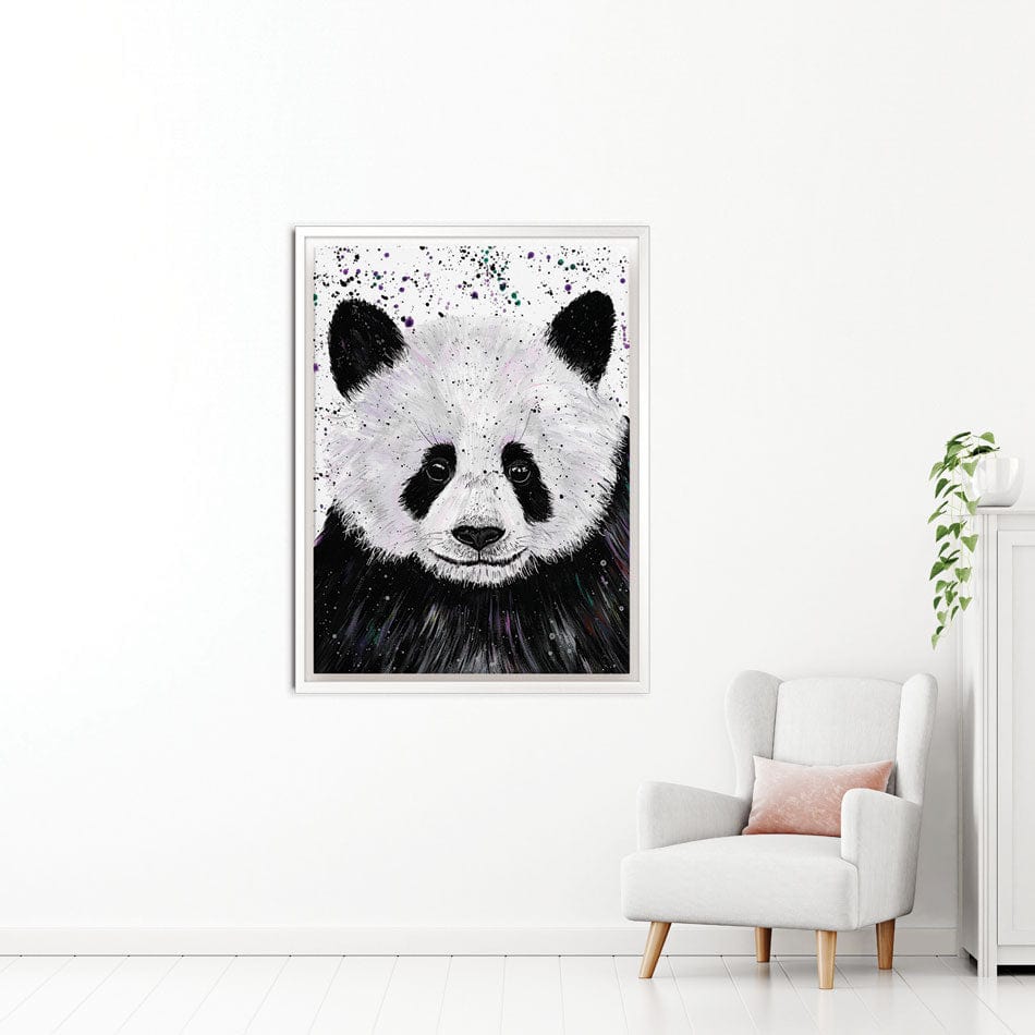 Panda Henry Canvas Print wall art product Emma LC Art