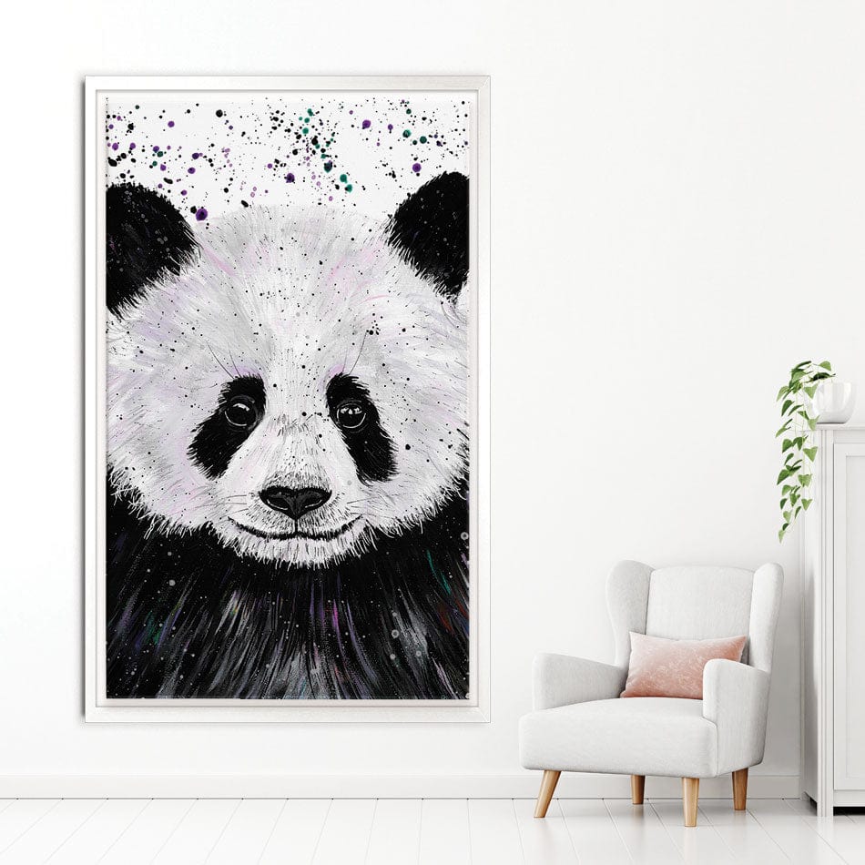 Panda Henry Canvas Print wall art product Emma LC Art