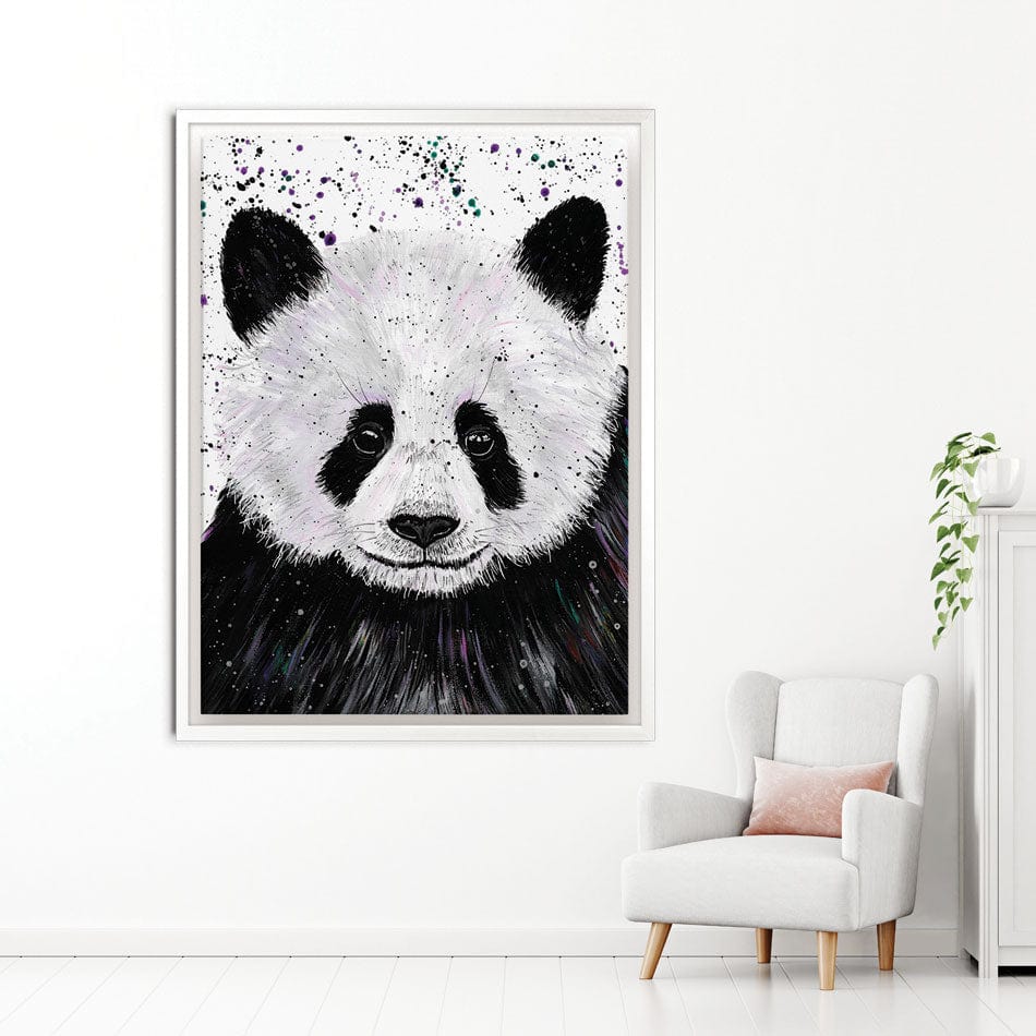 Panda Henry Canvas Print wall art product Emma LC Art