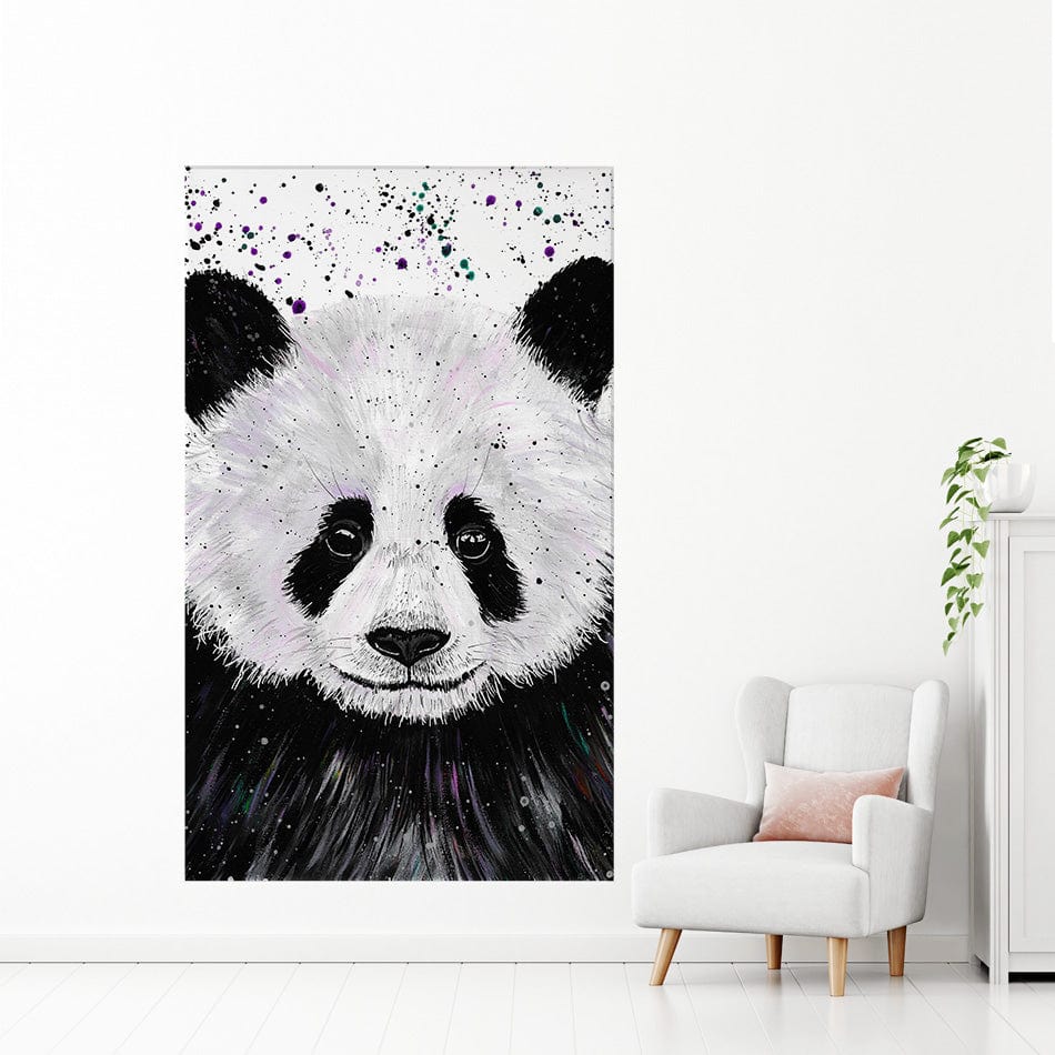 Panda Henry Canvas Print wall art product Emma LC Art