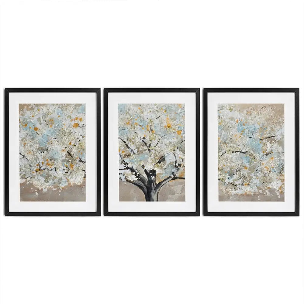 Panoramic Tree Framed Art Print Trio Panoramic Tree Framed Art Print Trio wall art product Art Print Shop