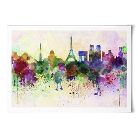 Paris Skyline Art Print Paris Skyline Art Print wall art product Cristina Romero Palma / Shutterstock