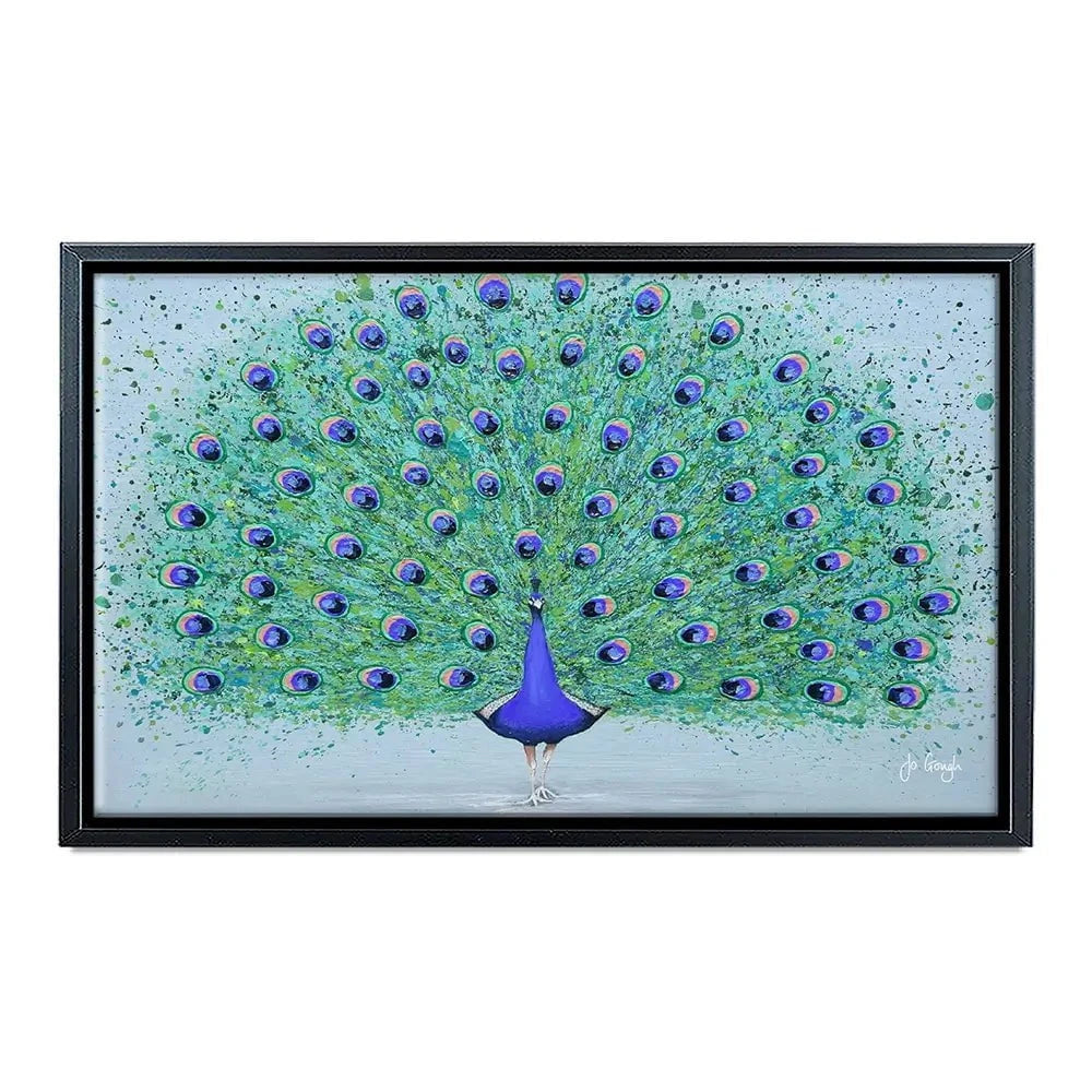 Parker The Peacock Canvas Print Parker The Peacock Canvas Print wall art product Jo Gough