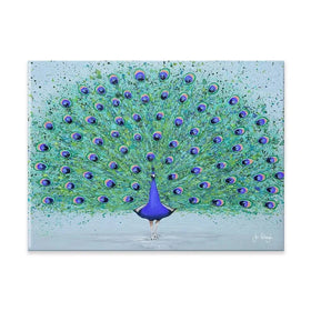 Parker The Peacock Canvas Print Parker The Peacock Canvas Print wall art product Jo Gough