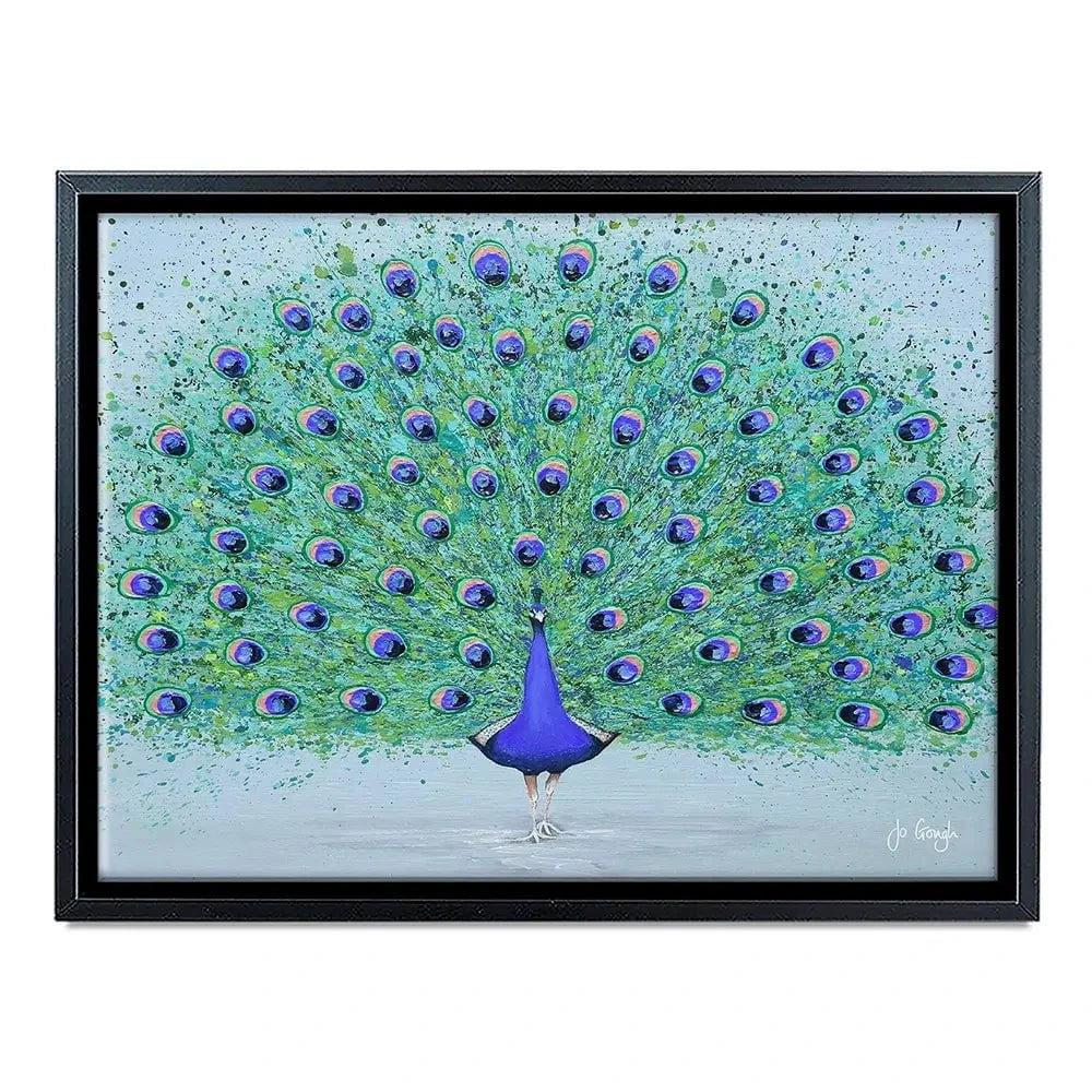 Parker The Peacock Canvas Print Parker The Peacock Canvas Print wall art product Jo Gough