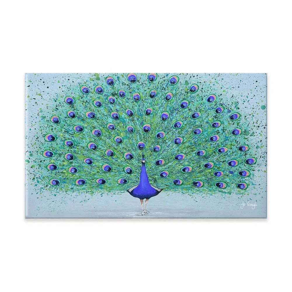 Parker The Peacock Canvas Print Parker The Peacock Canvas Print wall art product Jo Gough