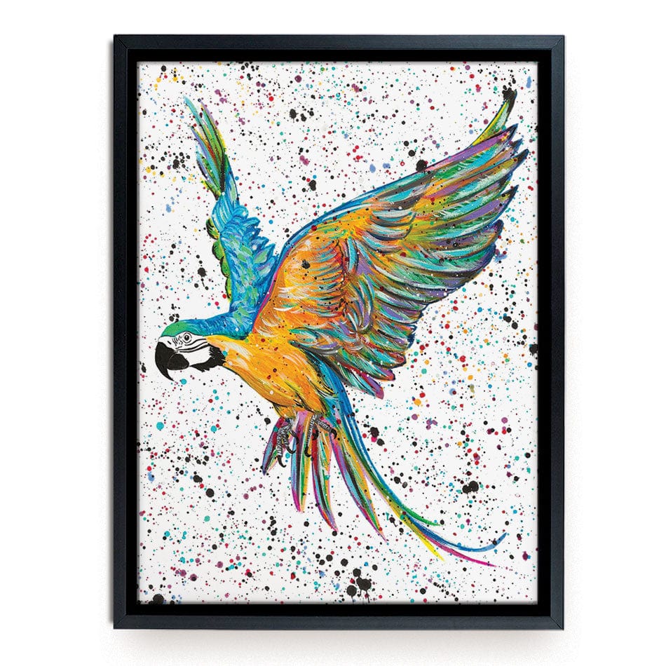 Parrot Macey Canvas Print wall art product Emma LC Art