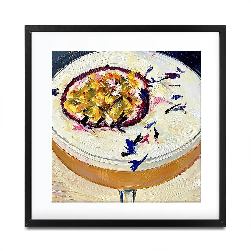 Passionfruit Daiquiri Cocktail Square Framed Art Print Passionfruit Daiquiri Cocktail Square Framed Art Print wall art product David Alexander Elder