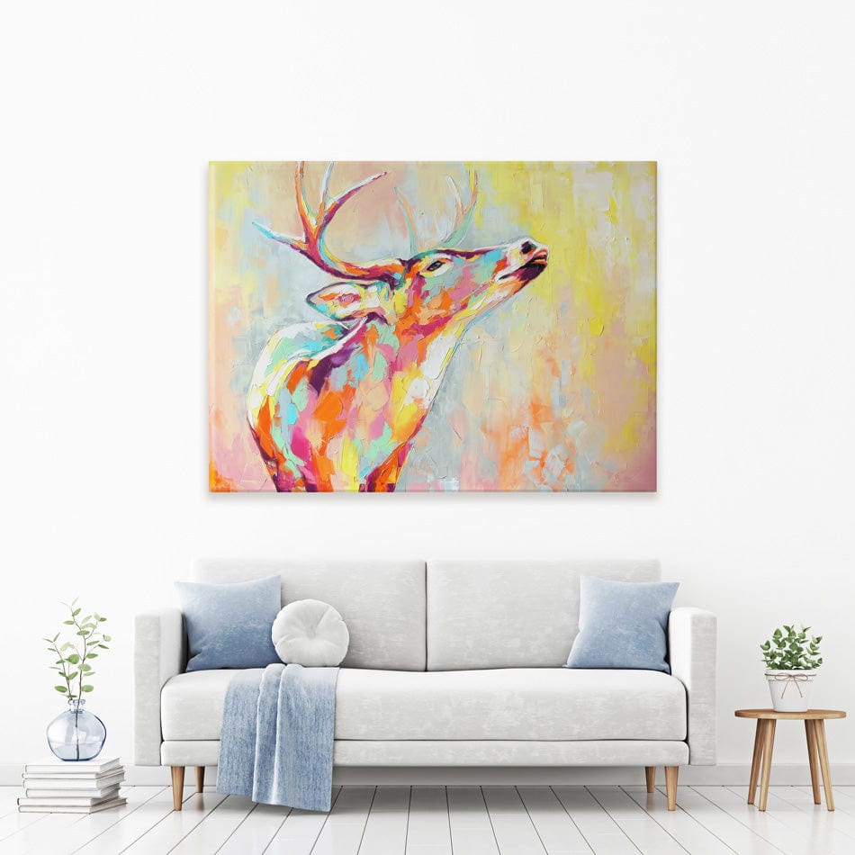 Pastel Deer Canvas Print wall art product Mari Dein / Shutterstock