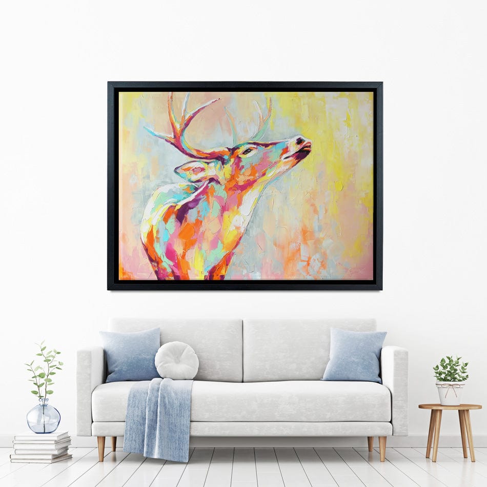Pastel Deer Canvas Print wall art product Mari Dein / Shutterstock