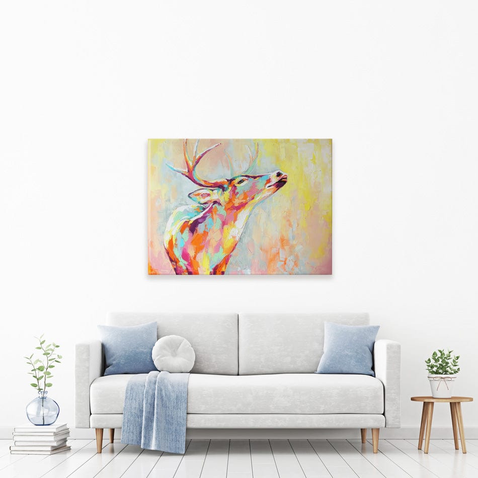 Pastel Deer Canvas Print wall art product Mari Dein / Shutterstock