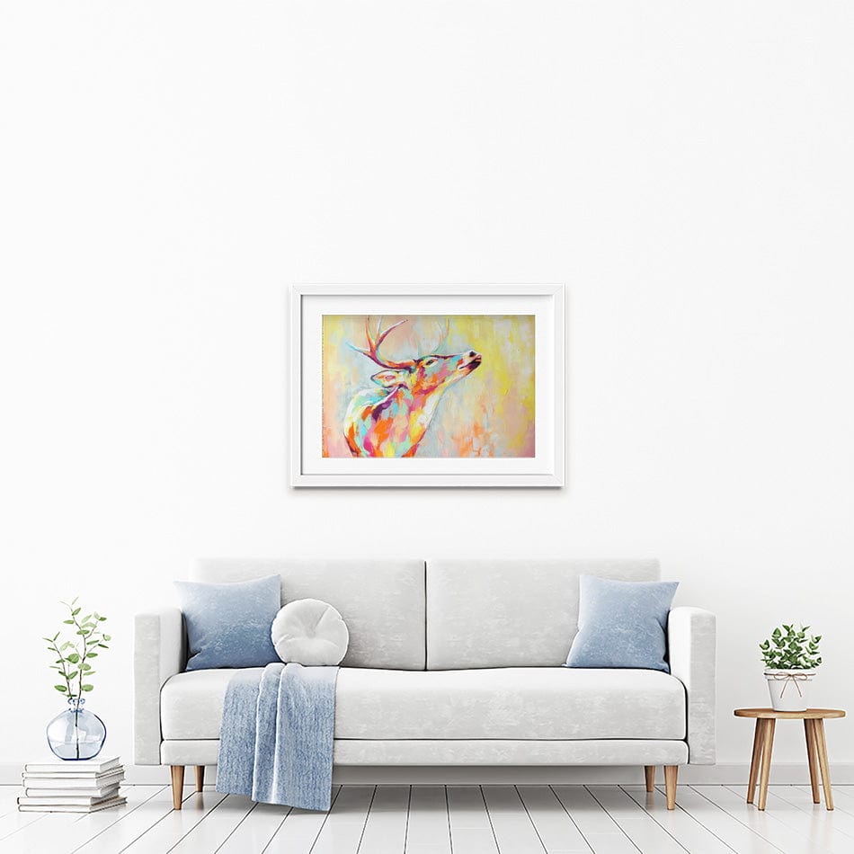 Pastel Deer Framed Art Print wall art product Mari Dein / Shutterstock