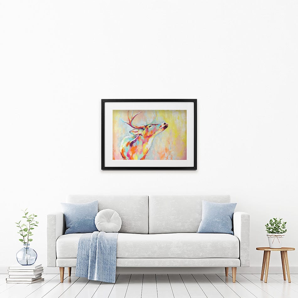 Pastel Deer Framed Art Print wall art product Mari Dein / Shutterstock