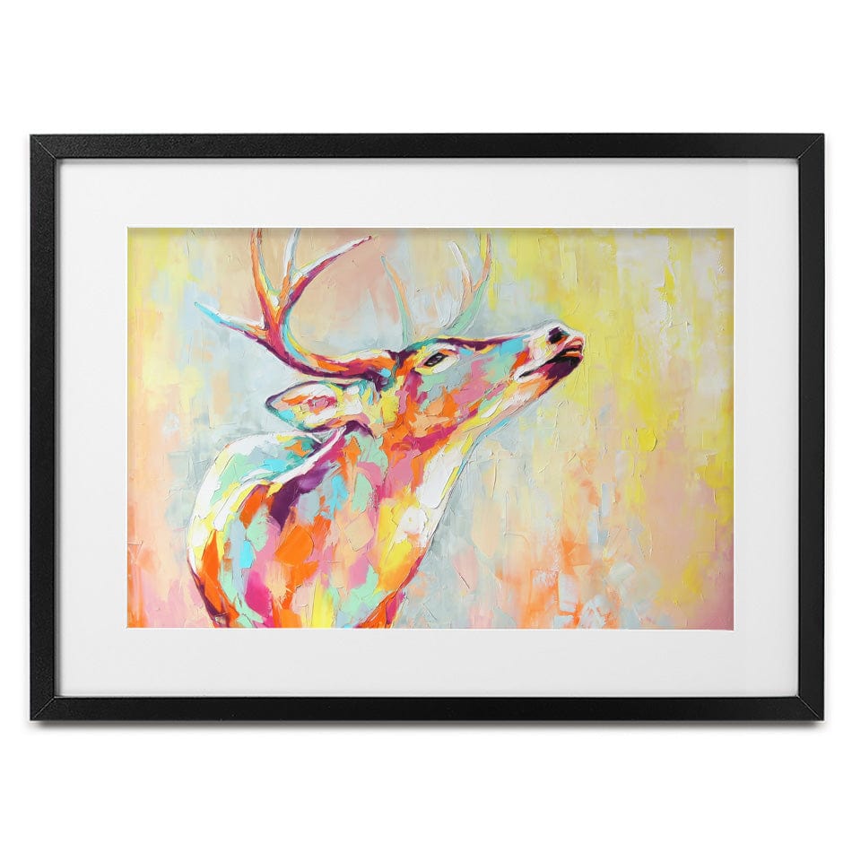 Pastel Deer Framed Art Print wall art product Mari Dein / Shutterstock