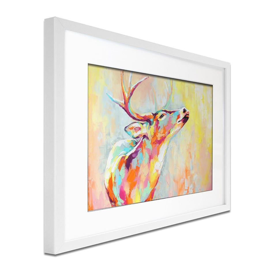 Pastel Deer Framed Art Print wall art product Mari Dein / Shutterstock