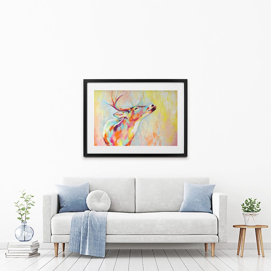Pastel Deer Framed Art Print wall art product Mari Dein / Shutterstock