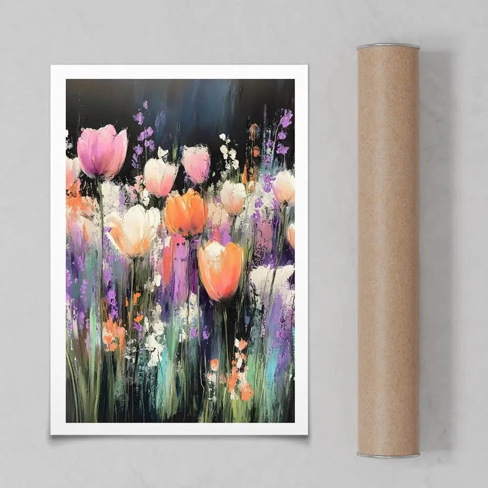 Pastel Tulips Art Print Pastel Tulips Art Print wall art product Creative Studio - Independent