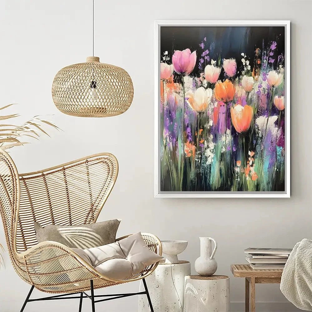 Pastel Tulips Canvas Print Pastel Tulips Canvas Print wall art product Creative Studio - Independent