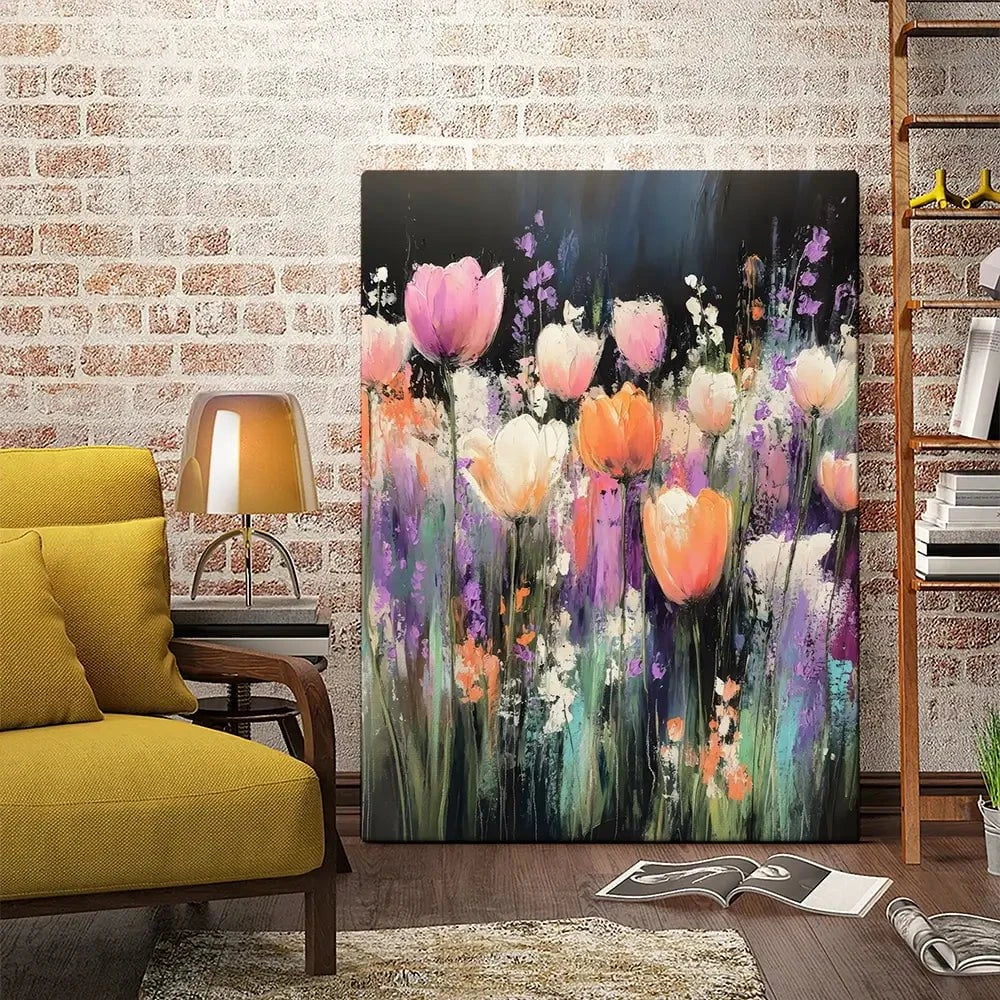 Pastel Tulips Canvas Print Pastel Tulips Canvas Print wall art product Creative Studio - Independent