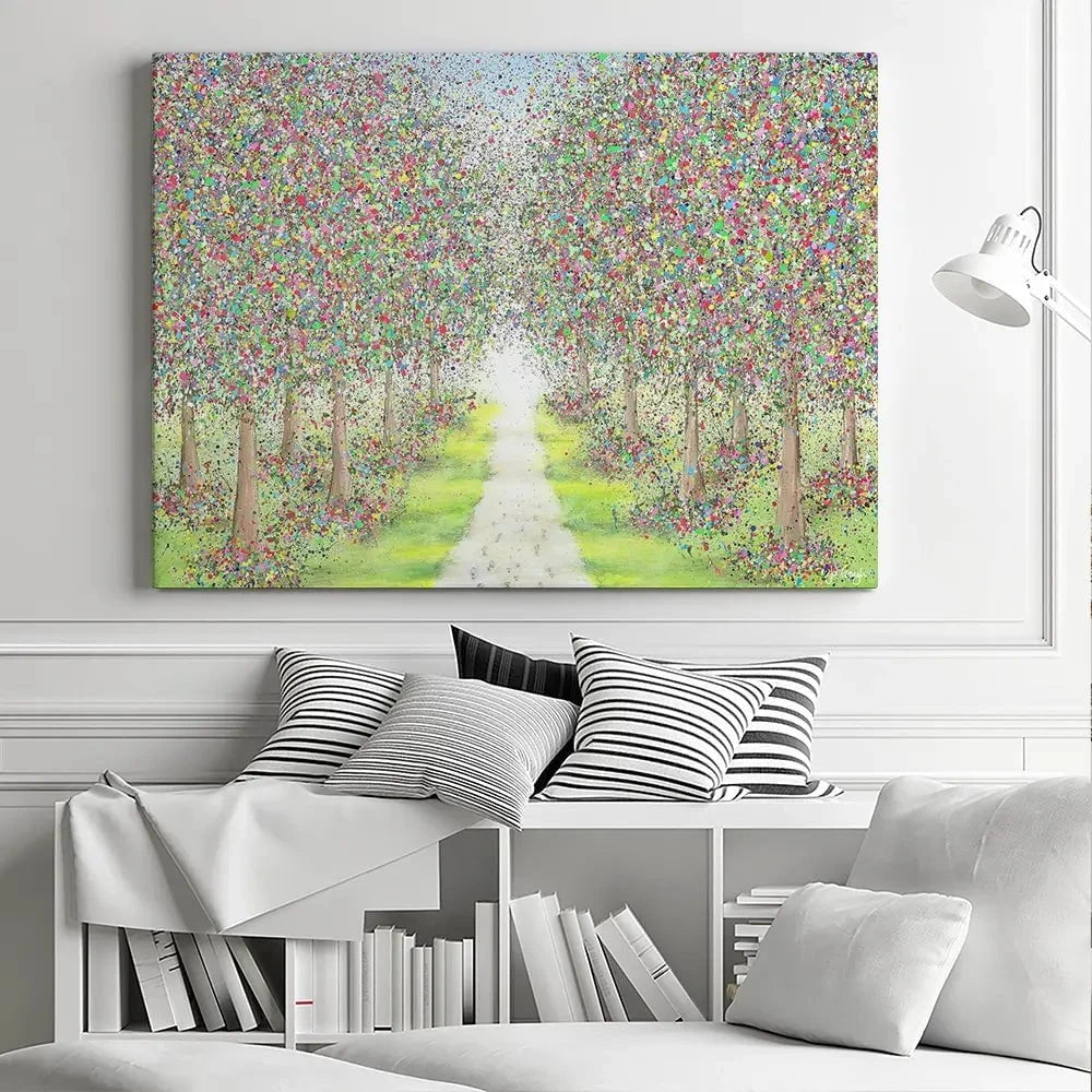 Pathway To Happiness Canvas Print Pathway To Happiness Canvas Print wall art product Jo Gough