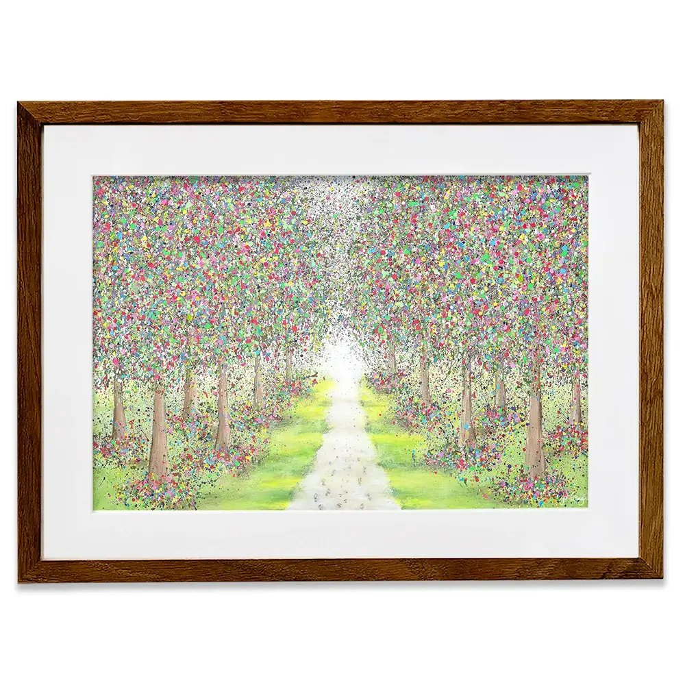 Pathway To Happiness Framed Art Print Pathway To Happiness Framed Art Print wall art product Jo Gough