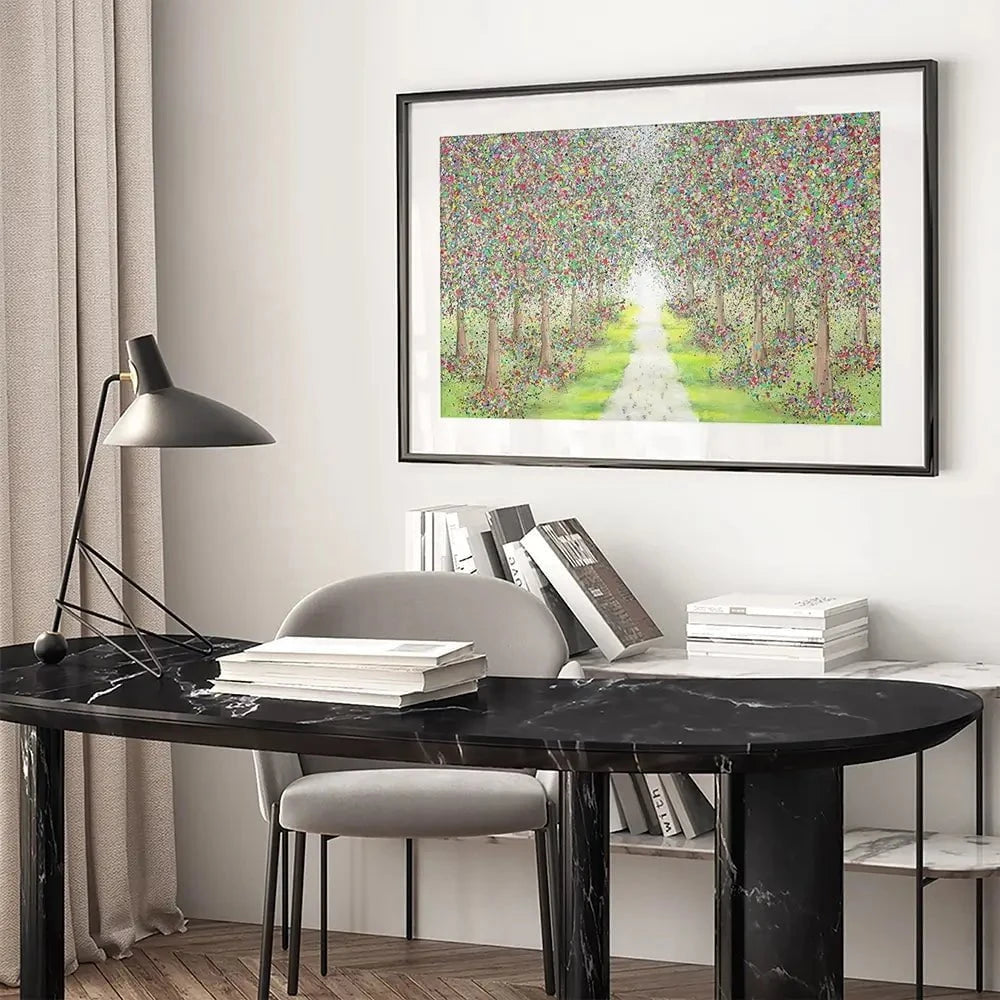 Pathway To Happiness Framed Art Print Pathway To Happiness Framed Art Print wall art product Jo Gough