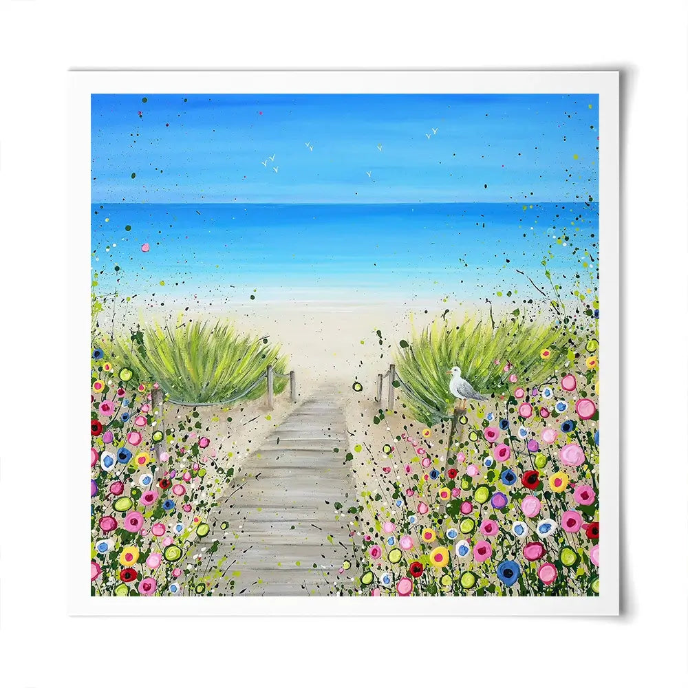Pathway To Paradise Square Art Print Pathway To Paradise Square Art Print wall art product Jo Gough