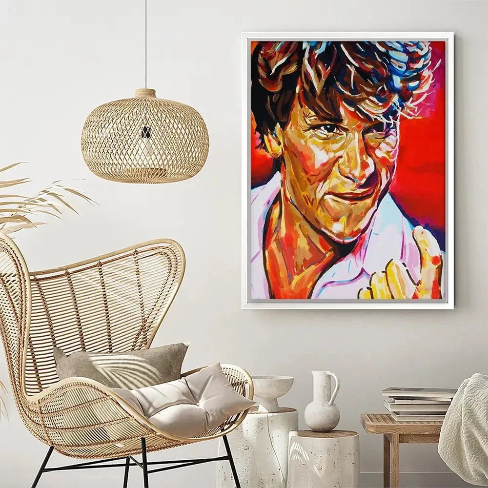 Patrick Swayze Canvas Print Patrick Swayze Canvas Print wall art product Juliet Stockton