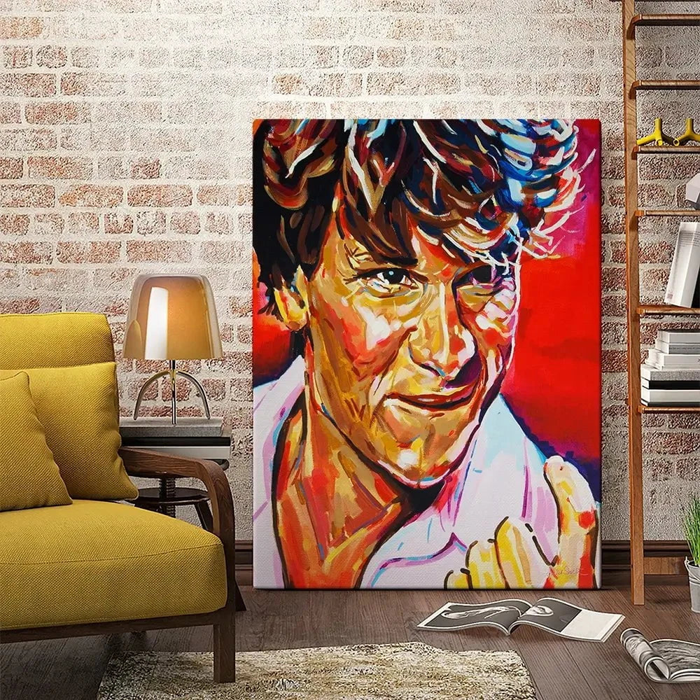 Patrick Swayze Canvas Print Patrick Swayze Canvas Print wall art product Juliet Stockton