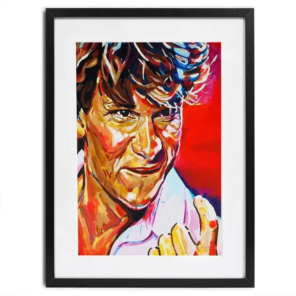 Patrick Swayze Framed Art Print Patrick Swayze Framed Art Print wall art product Juliet Stockton