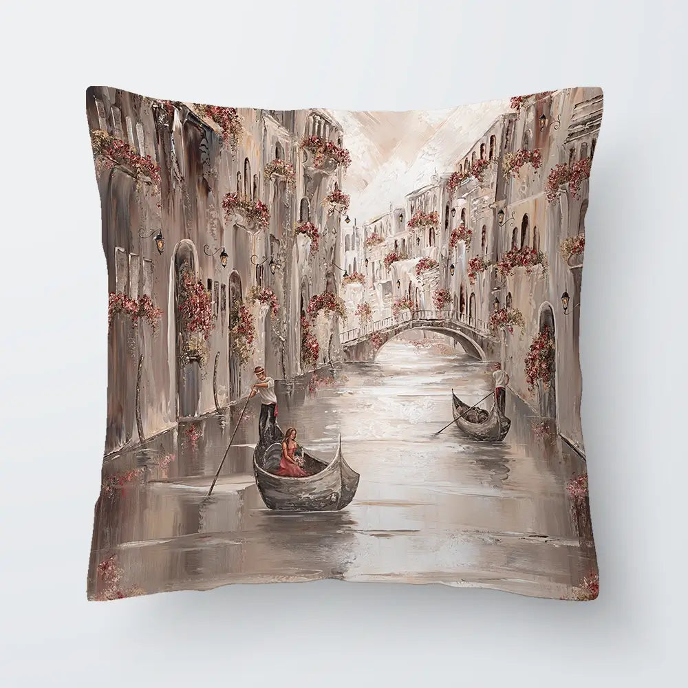 Peace In Venice Cushion Peace In Venice Cushion wall art product Art Print Shop