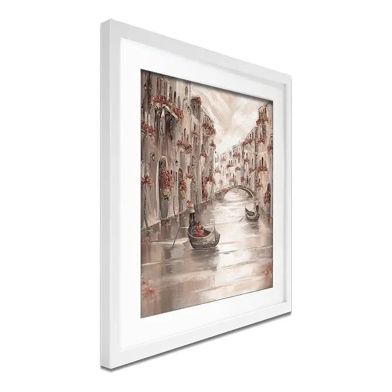 Peace In Venice Framed Art Print Peace In Venice Framed Art Print wall art product Isabella Karolewicz