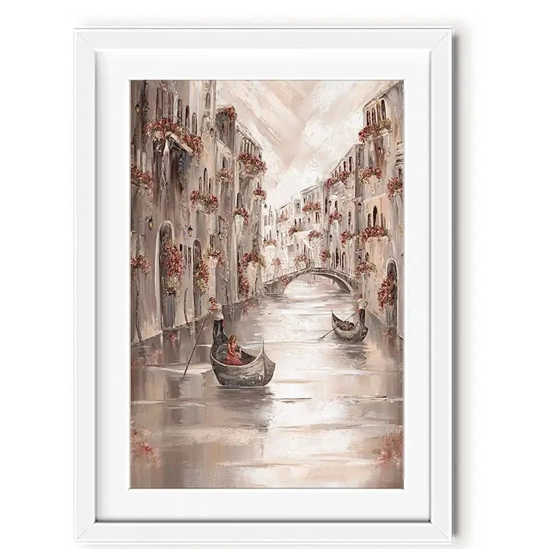 Peace In Venice Framed Art Print Peace In Venice Framed Art Print wall art product Isabella Karolewicz