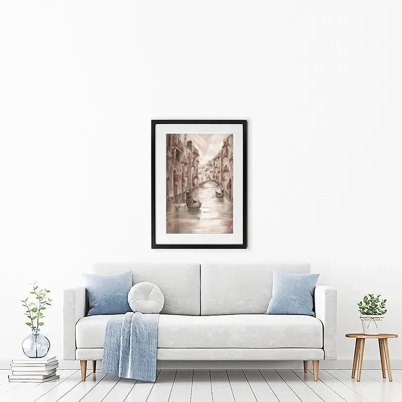 Peace In Venice Framed Art Print Peace In Venice Framed Art Print wall art product Isabella Karolewicz