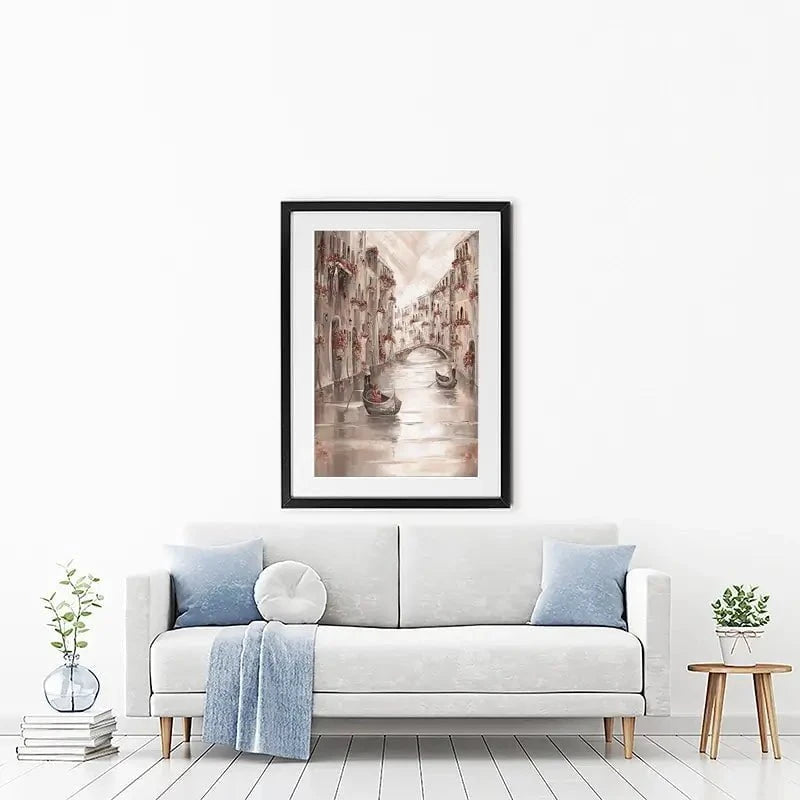 Peace In Venice Framed Art Print Peace In Venice Framed Art Print wall art product Isabella Karolewicz