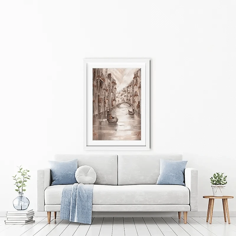 Peace In Venice Framed Art Print Peace In Venice Framed Art Print wall art product Isabella Karolewicz