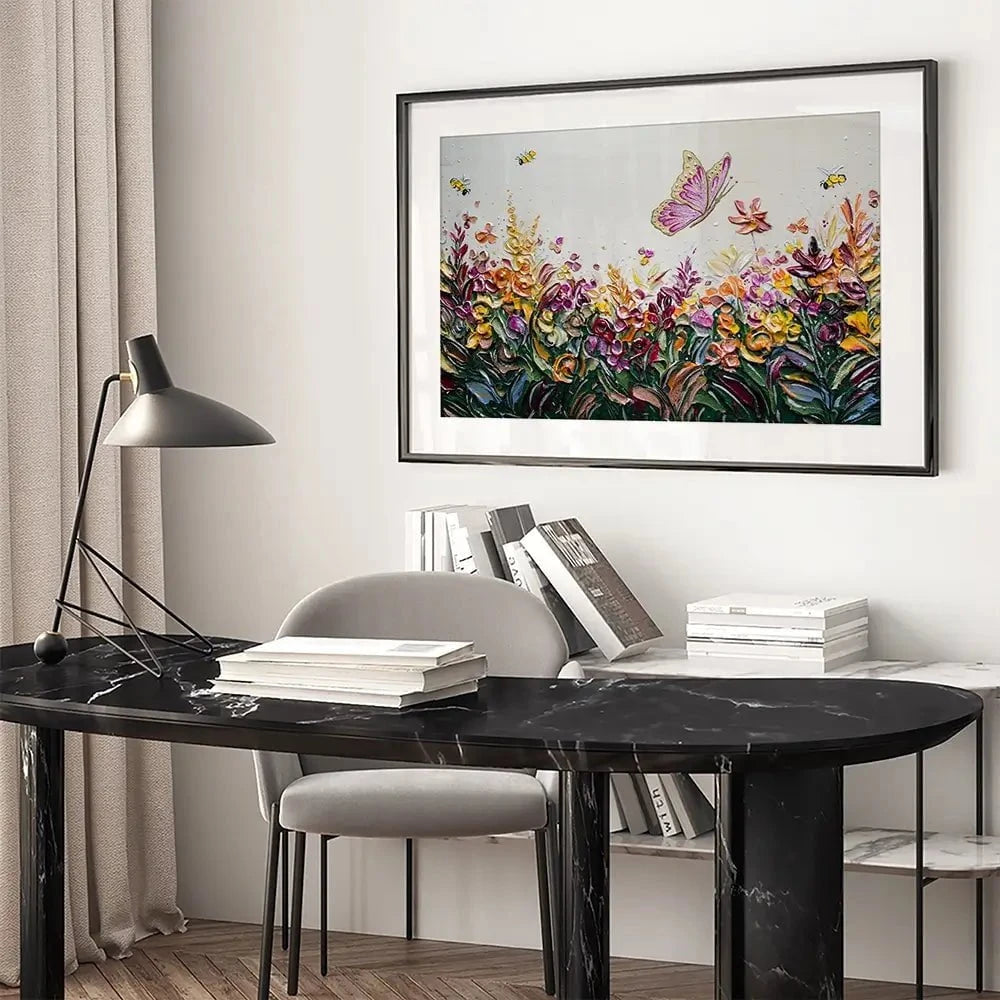 Peaceful Meadow Framed Art Print Peaceful Meadow Framed Art Print wall art product Nada Khatib