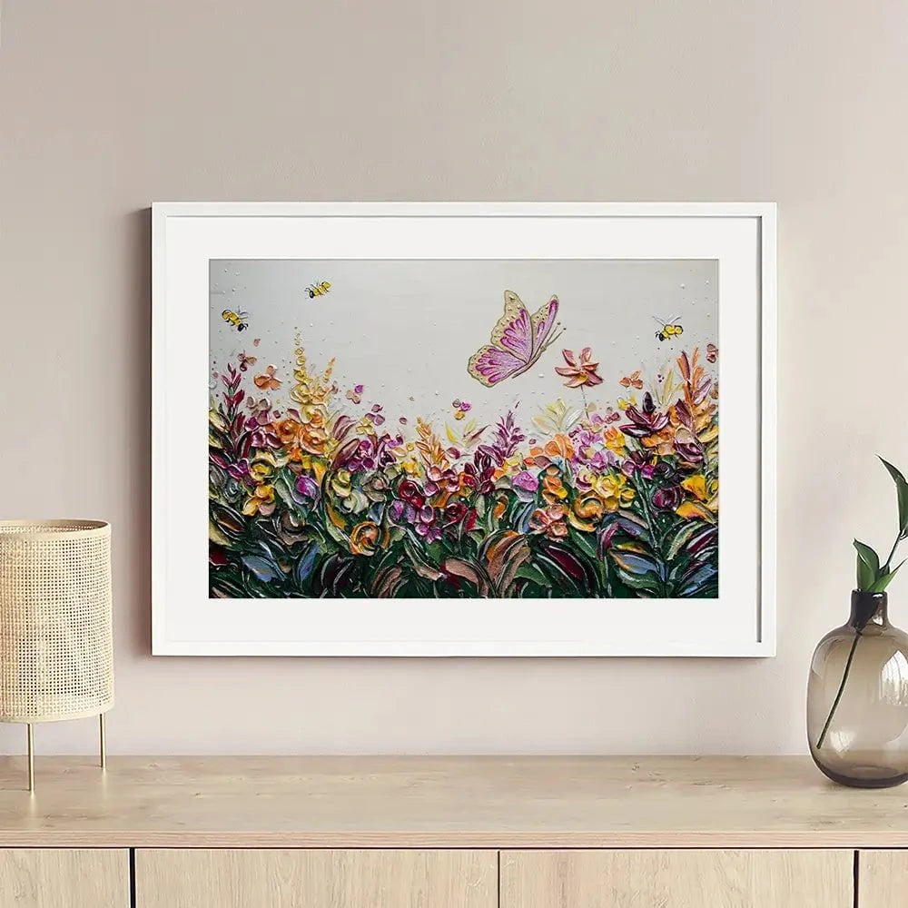 Peaceful Meadow Framed Art Print Peaceful Meadow Framed Art Print wall art product Nada Khatib