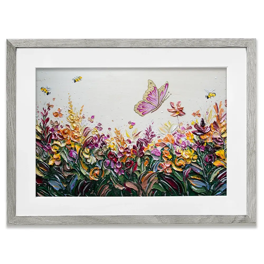 Peaceful Meadow Framed Art Print Peaceful Meadow Framed Art Print wall art product Nada Khatib