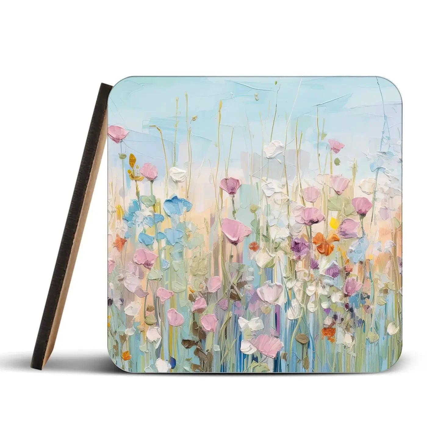 Peaceful Wildflowers Coaster Set Peaceful Wildflowers Coaster Set | Peaceful Wildflowers Art Coasters wall art product Gina Kelly - Independent
