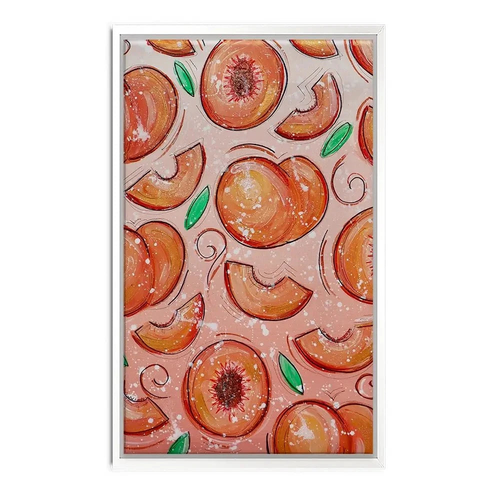 Peaches Canvas Print Peaches Canvas Print wall art product Elizabeth White