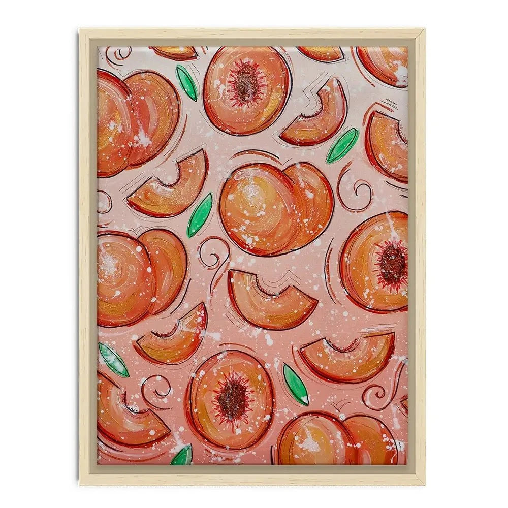 Peaches Canvas Print Peaches Canvas Print wall art product Elizabeth White