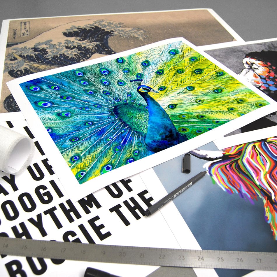 Peacock Power Art Print wall art product CYC / Shutterstock