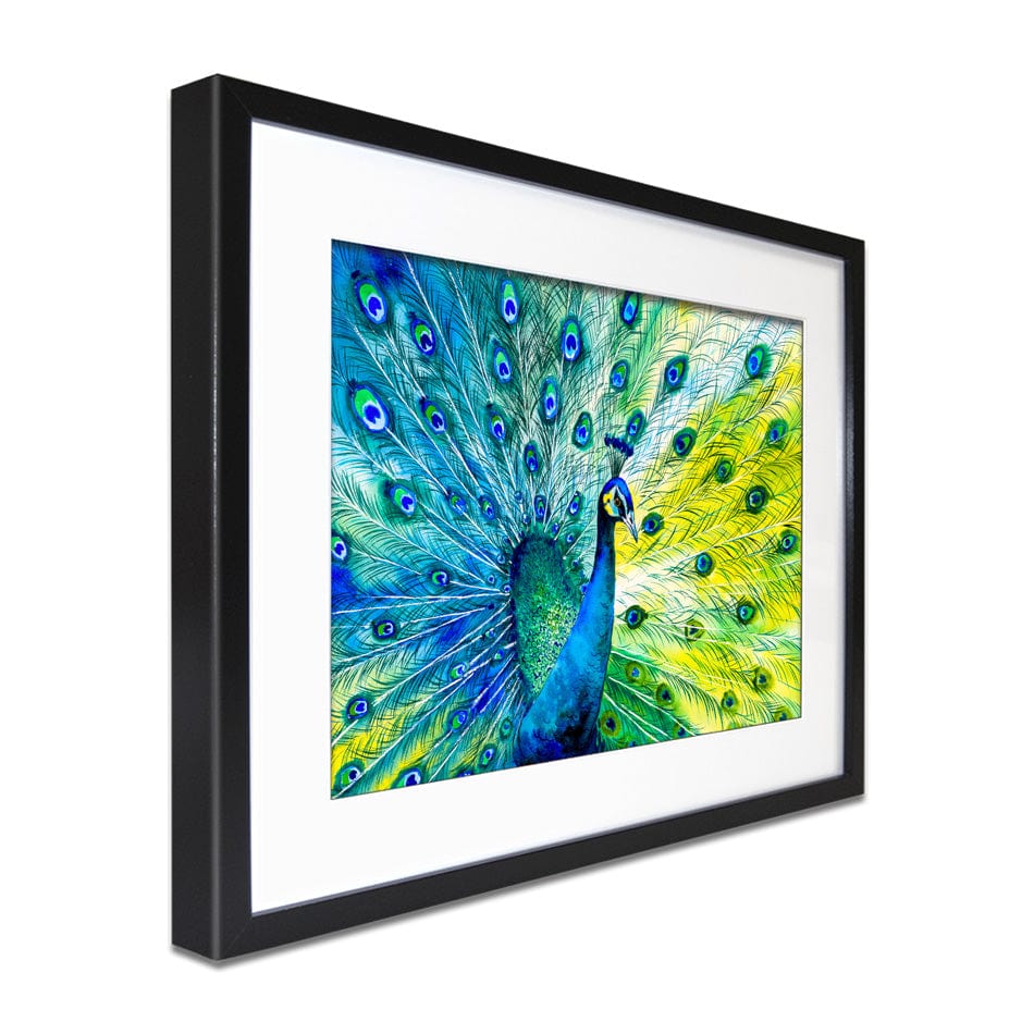 Peacock Power Framed Art Print wall art product CYC / Shutterstock
