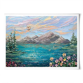 Peak Serenity Art Print Peak Serenity Art Print wall art product Nada Khatib