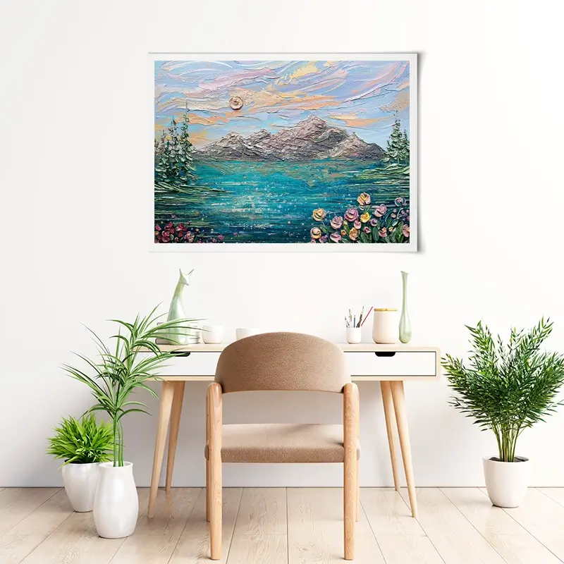 Peak Serenity Art Print Peak Serenity Art Print wall art product Nada Khatib