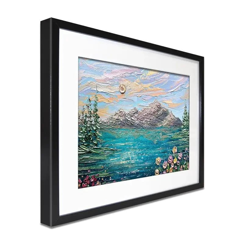 Peak Serenity Framed Art Print Peak Serenity Framed Art Print wall art product Nada Khatib