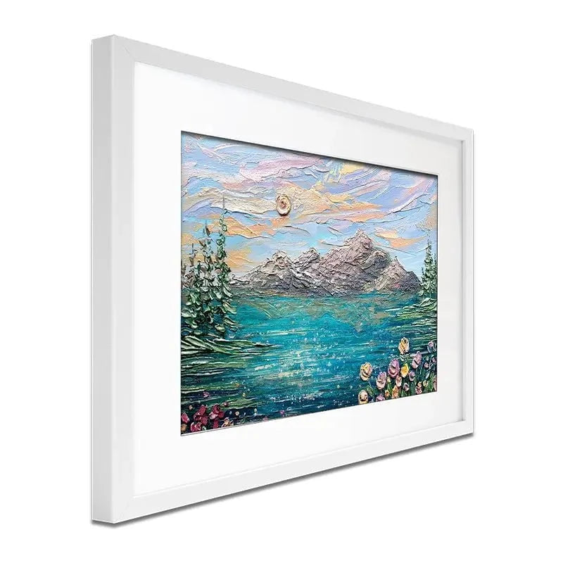 Peak Serenity Framed Art Print Peak Serenity Framed Art Print wall art product Nada Khatib